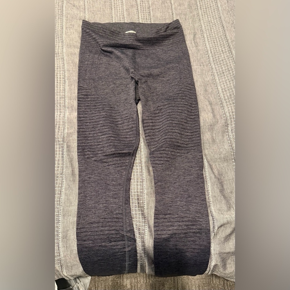 Athleta Gray Textured Leggings M